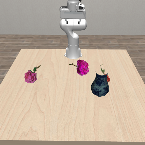 VLABench scene from a CLAMP wrong-entity counterexample.